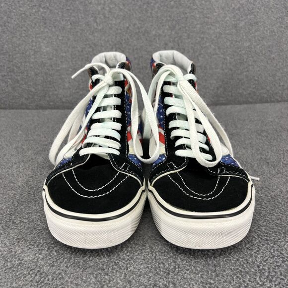 Vans‎ Sk8-Hi Shoes Mens 6.5 Women 8 American Flag Bald Eagle Patriotic High Top - Picture 3 of 16